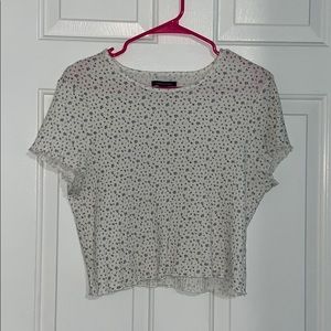 White floral crop top!